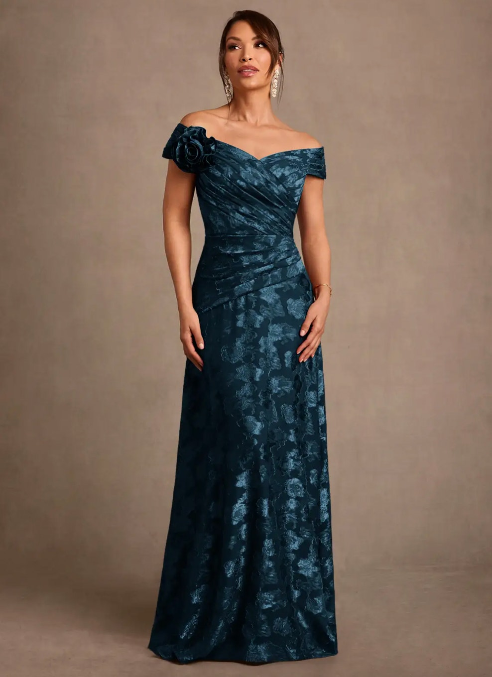Nwt Azazie Bernadette Dark Navy Bridesmaid Formal Black Tie Dress
